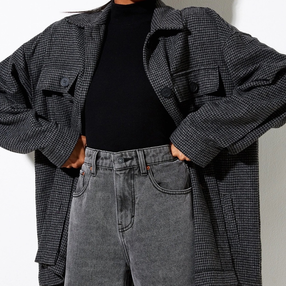 Marcel Shirt in Houndstooth Black.